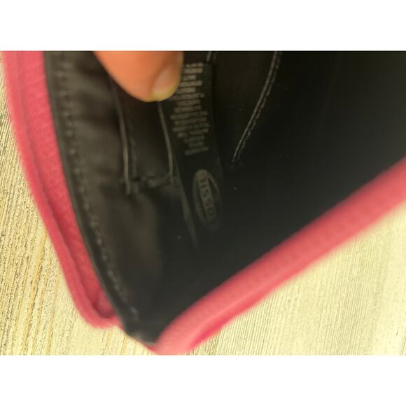 Fossil Pink Starburst *Set of 4* Make bag Pouch Zip Around Wallet - Picture 9 of 9